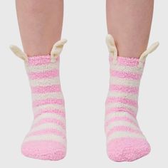 Indulge in the ultimate comfort with Alpine Swiss Women's Fuzzy Socks, perfect for keeping your feet snug and warm. These slipper socks are a blend of 97% polyester and 3% elastane, ensuring both softness and stretch for a cozy fit.

- **Material:** 97% Polyester, 3% Elastane
- **Size:** Fits women’s shoe sizes 6-10
- **Color:** Available in pink striped and black with designs
- **Gender:** Female
- **Features:** Crew length, cute animal ears at the cuff, non-slip grip pattern

Wrapped beautiful Fuzzy Sock Slippers, Women Fuzzy Socks, Adult Fun Socks Walmart Woman, Cheap Non-slip Cute Socks, Matching Fluffy Socks, Dluffy Socks, Bear Fluffy Socks, Floffy Socks, Fuzzy Socks Walmart