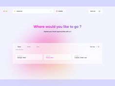 the landing page for an app that is designed to look like a website with different colors