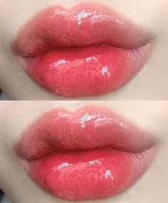 Plump Heart Shaped Lips, Glossy Lips Makeup, Plump Lips, Cool Makeup Looks, Gloss Labial