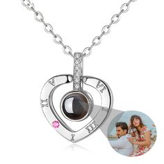 PRICES MAY VARY. Custom Photo Necklace: An I Love You Necklace in 100 languages - using the latest in Nano Projection Technology. Each necklace has a custom picture inside the. It is a perfect gift for a wife or girlfriend. Show her how much you love her and make her fall in love all over again with this photo necklace. Material: We have two kinds of material available.Copper or Sterling Silver. This 100 language I love Your projection photo necklace is very safe for human skin, has no allergy, Necklace With Picture Inside, Necklace With Picture, Projection Necklace, Picture Necklace, Gifts For Aunt, Heart Photo, Necklace For Girlfriend, Great Gifts For Women, Photo Necklace