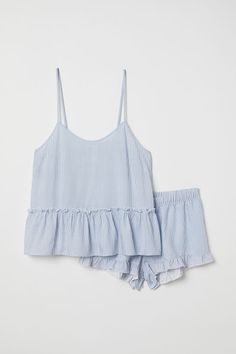 Pajama Camisole Top and Shorts Summer Pjs, Adrette Outfits, Pijamas Women, Cute Sleepwear, Cute Pajama Sets, Mode Inspo, Lace Fashion