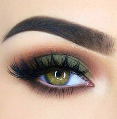 Eyemakeup Brown, Makeup Smokey, Eye Makeup Styles, Brown Copper, Smink Inspiration, Green Makeup