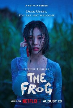 the frog movie poster with an image of a woman in blue dress holding her hand to her face