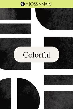 a book cover with black and white circles on it, the title colorful is written in green