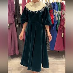 Brand New Beautiful Velvet Dress. Perfect For X-Mas And Other Occasions Velvet Dress With Lace, Pearl Details, Dress With Lace, Velvet Dress, Lace Dress, Midi Dress, Velvet, Brand New, Womens Dresses