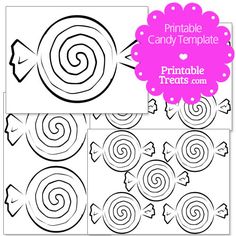 printable candy templates for kids and adults to make them look like they're going