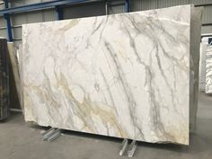 a large marble slab in a warehouse