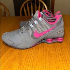 Bought 6 Years Ago, Worn To High School Once. They’ve Been Kept In The Closet And Are Still Brand New. $120 Obo Nike Shox For Women, Nike Shox Shoes, Pink Nikes, Nike Shox, Cute Sneakers, Nike Shoes Women, Nike Women, Nike Shoes, Athletic Shoes