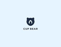 a bear head with the word cup bear on it