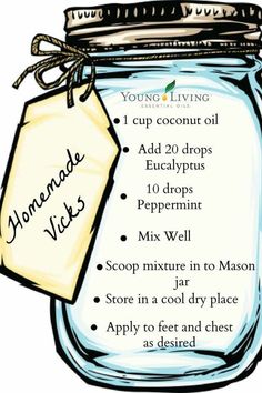 Diy Vicks, Diy Medicine, Herbal Remedies Recipes, Sick Remedies, Intimate Wash, Losing 40 Pounds, Essential Oil Blends Recipes, Herbal Recipes