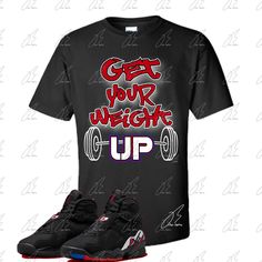 Shirt To Match Jordan Retro 8 Playoffs Air Jordan Retro 8, Jordan Tees, Mens Birthday, Jordan Shirts, Custom Design Shirts, Jordan 8, Nike Air Jordan Retro, Black Graphic Tees, Retro Men