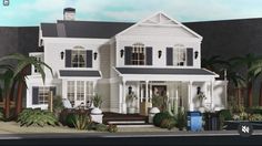 Bloxburg House Ideas Summer Layout, Summer Bloxburg House Exterior, Bloxburg Summer House Layout 2 Story, Beach Home Bloxburg, Bloxburg Realistic Beach House, Beachouse Bloxburg, Summer Bloxburg House Layout, Bloxburg Villa House, Bloxburg Summer House Ideas Layout