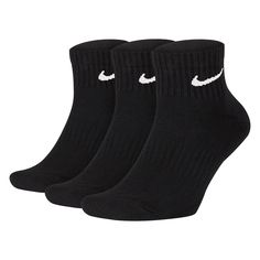 Power through your workouts in comfort with these men's performance socks from Nike. 3-pack Quarter-length design Thick terry sole provides impact cushioning FIT & SIZING Fits shoe sizes: 8-12 High-friction yarns in footbed help reduce slippage FABRIC & CARE Polyester, cotton, nylon, spandex Machine wash Imported Color: Charcoal. Gender: male. Age Group: adult. Material: Cotton Blend. Cushioned Socks, Nike Air Max Ltd, Stylish Socks, Nike Socks, Black Socks, Socks And Hosiery, Ankle Socks, White Nikes, Mens Socks