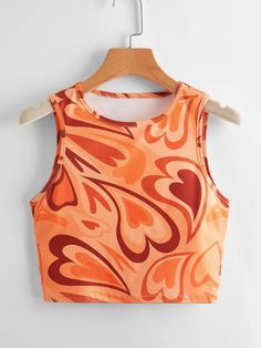 Printed Top Outfit, Teen Outfits, Ribbed Tank Top, Print Tank Top, Plus Size Tank Tops, Ribbed Tank