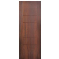 Flush Fiberglass Exterior Door with Modern Grooves Design, Mahogany Wood Grain Texture Exterior Door Styles, Contemporary Exterior Doors, Contemporary Entry Doors, Farmhouse Craftsman, Rustic Mediterranean, Fiberglass Exterior Doors, Fiberglass Entry Doors, Contemporary Door, Entrance Door Design