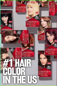 Revlon ColorSilk™ is the #1 hair color in the US.* Get 100% gray coverage   radiant, salon-quality color right at home. Leaves hair in better condition than before. Ammonia-free.** Keratin-infused. *Revlon Consumer Products Corporation’s calculation based in part on data reported by Circana, LLC, through its OmniMarket Service of Total US Multi-Outlet for Women’s Hair Coloring Category for the 52-week period ending 3-24-2024 using Revlon’s custom definitions.**Formulated without adding Ammonia Daytime Smokey Eye, Blush Application, Mui Mui, Wedding Makeup Tutorial, Date Night Makeup, Bridal Eye Makeup, Smokey Eyeshadow, Smokey Eye Tutorial