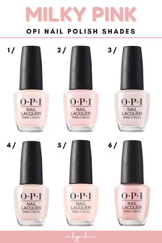 The 6 Best OPI Milky Pink Nail Polish Shades - Opi Sheer Pink Gel Polish, Milky Nail Color Opi, Best Neutral Pink Nail Polish, Milky Nails Gel Polish, Milky Pink Nails Gel Opi, Opi Gel Milky Pink, Opi Cotton Candy Nail Polish, Best Pale Pink Nail Polish, Milky Pink Gel Polish