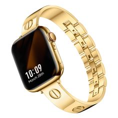 PRICES MAY VARY. All Models Covered: Missair Love bracelect for Apple Watch fits Apple Watch Series 10 9 8 7 6 5 4 3 2 1 SE Ultra, for iWatch 38mm 41mm 40mm 42mm 44mm 45mm 46mm 49mm. Offered in Cartier Gold, Silver, Rose Gold, Black and Starlight, the tone-in metal iWatch bands will match your watch perfectly. Luxe-Inspired Design: Wanna dress up for today? Put on the classic luxury with our all-metal apple watch bands for women, designed to bring an classy touch to your Apple Watch. Exquisitely Apple Watch Bracelet Band, Dressy Jewelry, Cartier Gold, Apple Watch Bracelets, Gold Apple Watch, Great Gifts For Women, 38mm Apple Watch Band, Love Bracelet, Metal Straps