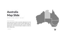 the australia map is shown in grey and green