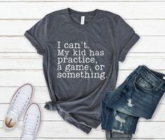 I Can't My Kid Has Practice A Game or Something Shirt - Etsy Coaches Wife Shirt, Pregnancy Quotes Funny, Funny Football Shirts, Mom Tees Funny, Football Coaches, Coaches Wife, Baby Shower Shirts, Bookworm Shirt, Sports Mom Shirts