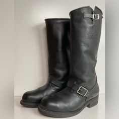 In Excellent Used Condition. Size 9 R. Harness Boots, Shoes Vintage, Vintage Shoes, Men's Shoes, Shoe Boots, Man Shop, Boots, Black, Color