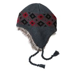 Stay warm while looking cool in this timeless knit trapper hat from Urban Pipeline.  Comes in original manufacturer's packaging with tags. Nice for gift giving!  Other colors and styles, as shown in the last picture, are available in our eBay store.  Faux fur trim and ear flaps provide extra warmth.  One size fits most.  Braided straps. Shell made of 62% acrylic, 38% polyester.  Lining made of 100% polyester. New with tags. MSRP (Retail Price): $28.00 Free shipping on this item. Shipping: Items Knit Hats, Y2k Fluffy Hat, Knit Trapper Hat, Unsigned Trapper Hat Black, Fur Trapper Hat, Trapper Hats, Braided Strap, Birthday Wishlist, Cool Hats