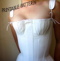 Corset Patterns Free, Regency Corset, Regency Stays, Stays Pattern, Corset Patterns, Sewing Pattern Women, Diy Corset, Lingerie Vintage, Corset Pattern