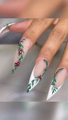 Nails Navidad, Acrilyc Nails, Almond Acrylic Nails Designs, Girls Nail Designs, Evil Eye Nails, Gel Toe Nails, Diy Acrylic Nails, Nails Now, Colored Acrylic Nails