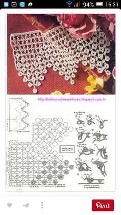 an image of crocheted doily on the appliance page, with instructions to make it