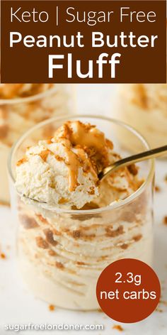 This creamy, airy keto peanut butter mousse is the perfect quick and easy dessert. It requires just 5 ingredients and you can whip it up in 5 minutes. Keto Peanut Butter Mousse, Peanut Butter Fluff, Low Carb Backen, Sugar Free Peanut Butter, Keto Peanut Butter, Peanut Butter Mousse, Desserts Keto