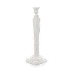 Hudson Grace Italian Column Large Candlestick Hudson Grace, Easter Entertaining, High Gloss White, White Glaze, Crate And Barrel, High Gloss, Candle Holder, Home Accents, 19th Century