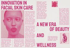 an advertisement for a new era of beauty and well - known information in facial skin care