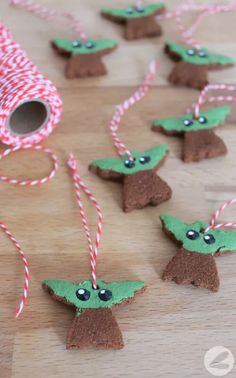 these cinnamon baby yoda ornaments are so cute and easy to make