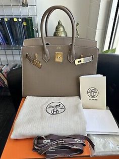 BNIB Hermes Birkin Sellier 30 Epsom Calfskin Etoupe GHW 2023 B Stamp/Receipt | eBay Best Hermes Bag, Etoupe Birkin, Hermes Birkin Colours, Hermes Bags Birkin, Birkin 30 Etoupe, Hermes Birkin Sellier, Hermes Etoupe, Dream Handbags, Birkin Sellier