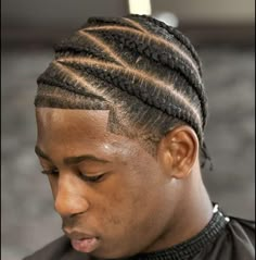 Men Short Braids, Corn Rows For Black Men, Zig Zag Cornrows Braids, Cornrows Short Hair, Black Male Hairstyles, Cornrows For Men, Iverson Braids, Hairstyles Black Men