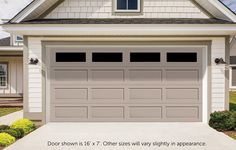 an image of a garage door with the words doors shown below it and above it