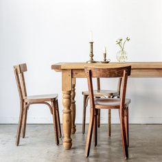 Reclaimed Wood Farm Table | Slim Edition - FIXED TABLE 72 / WAXED PINE - custom furniture Wood Farm Table, Pine Dining Table, Elsie Green, Pine Table, Extending Table, Reclaimed Wood Furniture, Table Dining, Farm Table, Old Buildings