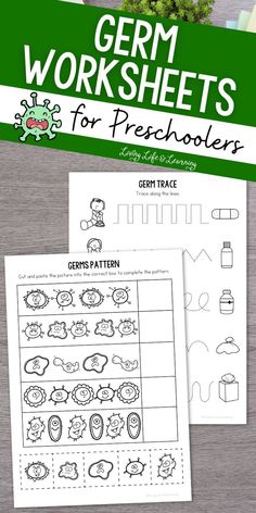 the german worksheets for preschoolers with pictures of animals and plants on them