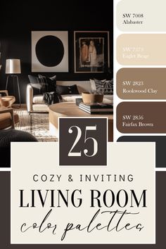 the 25 cozy and inviting living room color palettes