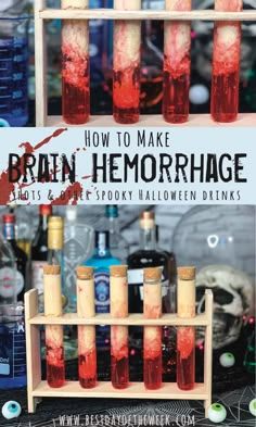 how to make brain - hemorrhge drinks and spooky halloween drinks