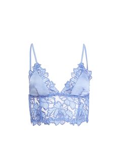 flat Embroidery On Neckline, Blue Lace Bra, Organza Embroidery, Silk Maxi Skirt, Lace Corset Top, Butterfly Embroidery, Longline Bra, Silk Maxi, Lace Corset