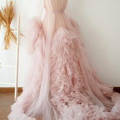 Reposhing This Item I Purchased From @Trystanah13. Loved It, But Ready To Rotate For Something New. Questions? Leave A Comment Below! Long Ruffled Wedding Dress, Shabby Chic Pink, Pink Tulle, Pink Vintage, Dream Bedroom, Tulle Dress, Leave A Comment, Vintage Pink, Something New