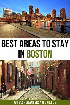 the cover of best areas to stay in boston, with text overlaying it