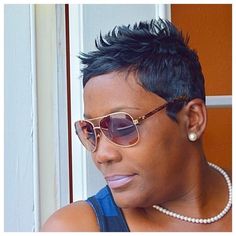 Short Pixie Cut Wigs, Short Weave Hairstyles, Sassy Haircuts, Natural Hair Cuts, Crimped Hair, Spiked Hair, Short Sassy Hair