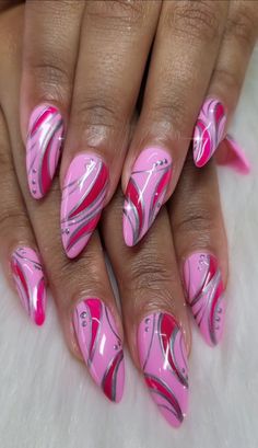 Glass Nails Art, Purple Nail Designs, Nail Designs Valentines, Colorful Nail Designs