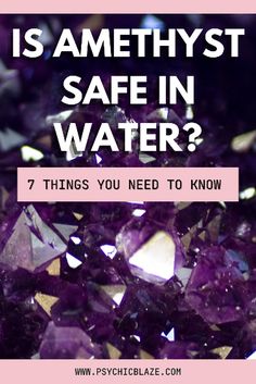 Amethyst is a beloved crystal, but is it safe to use in water? In this informative guide, we provide you with seven crucial things you need to know about using amethyst with water. Explore the benefits, precautions, and cleansing methods to ensure your amethyst remains effective and harmonious when incorporated into your water rituals. Can Amethyst Go In Water, Amethyst Crystal Benefits, Cleansing Amethyst Crystal, How To Cleanse Amethyst Crystal, Cleansing Methods, Types Of Water, How To Clean Crystals, Sea Can, Cleansing Crystals