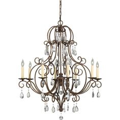 Generation Lighting Chateau Medium Chandelier in Mocha Bronze F2303/8MBZ Candlestick Chandelier, Feiss Lighting, Luxury Chandeliers, Lights Chandelier, Small Chandelier, Bronze Chandelier, Candle Chandelier, Traditional Chandelier, Candle Styling