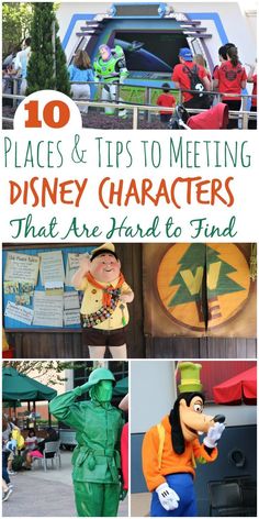 the top 10 places and tips to meeting disney characters that are hard to find