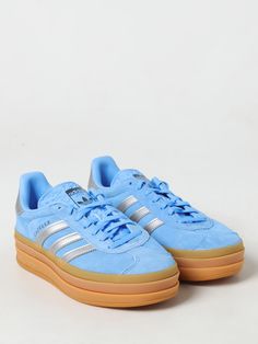 Sneakers ADIDAS ORIGINALS Woman color Gnawed Blue Adidas Originals Sneakers, Adidas Sneakers Women, Baskets Adidas, Adidas Originals Women, Sneakers Adidas, Adidas Sneaker, Blue Sneakers, Italian Fashion Designers, Blue Adidas