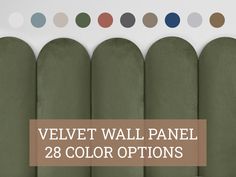 the velvet wall panel 28 color options are available in various sizes and colors, including dark green